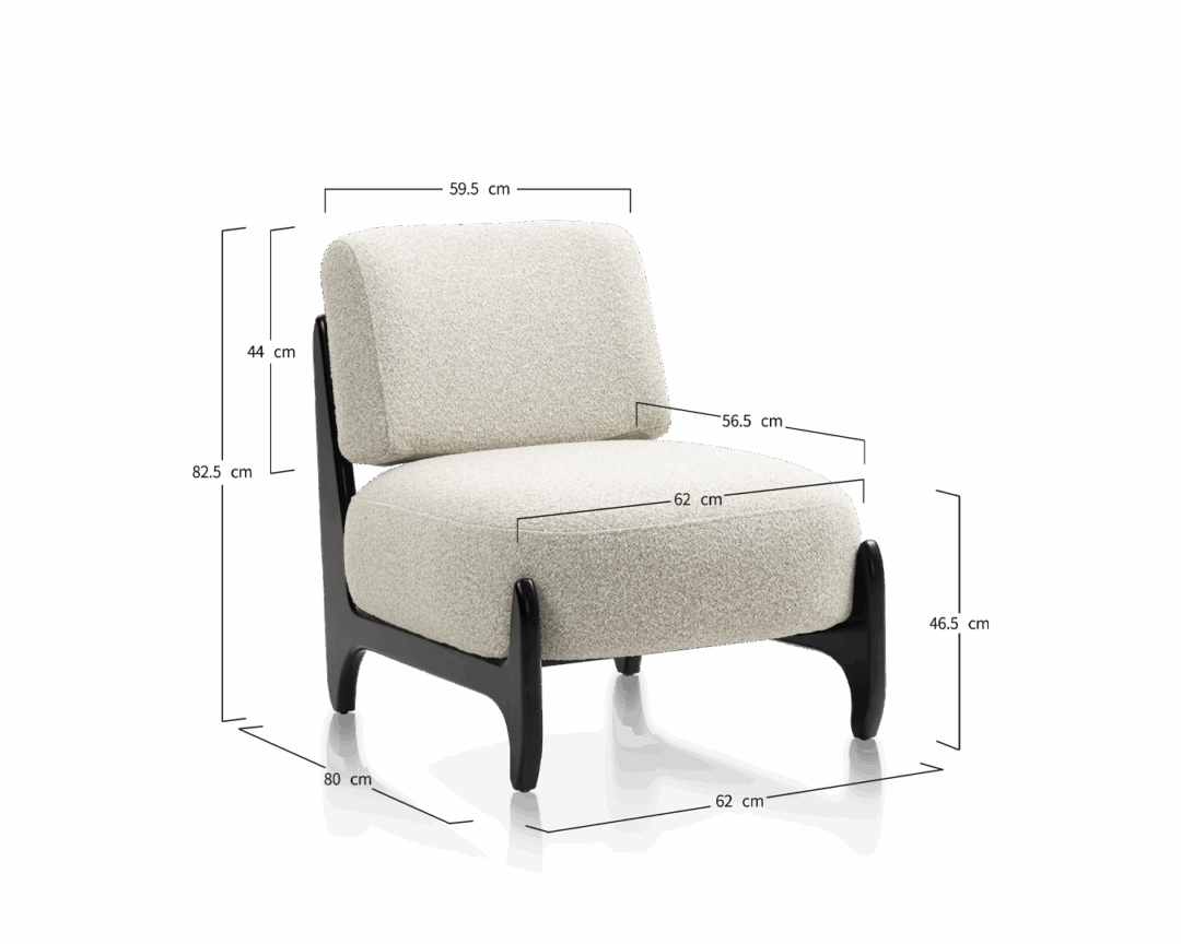 Wooden Chair Naomi - Black - Image 2