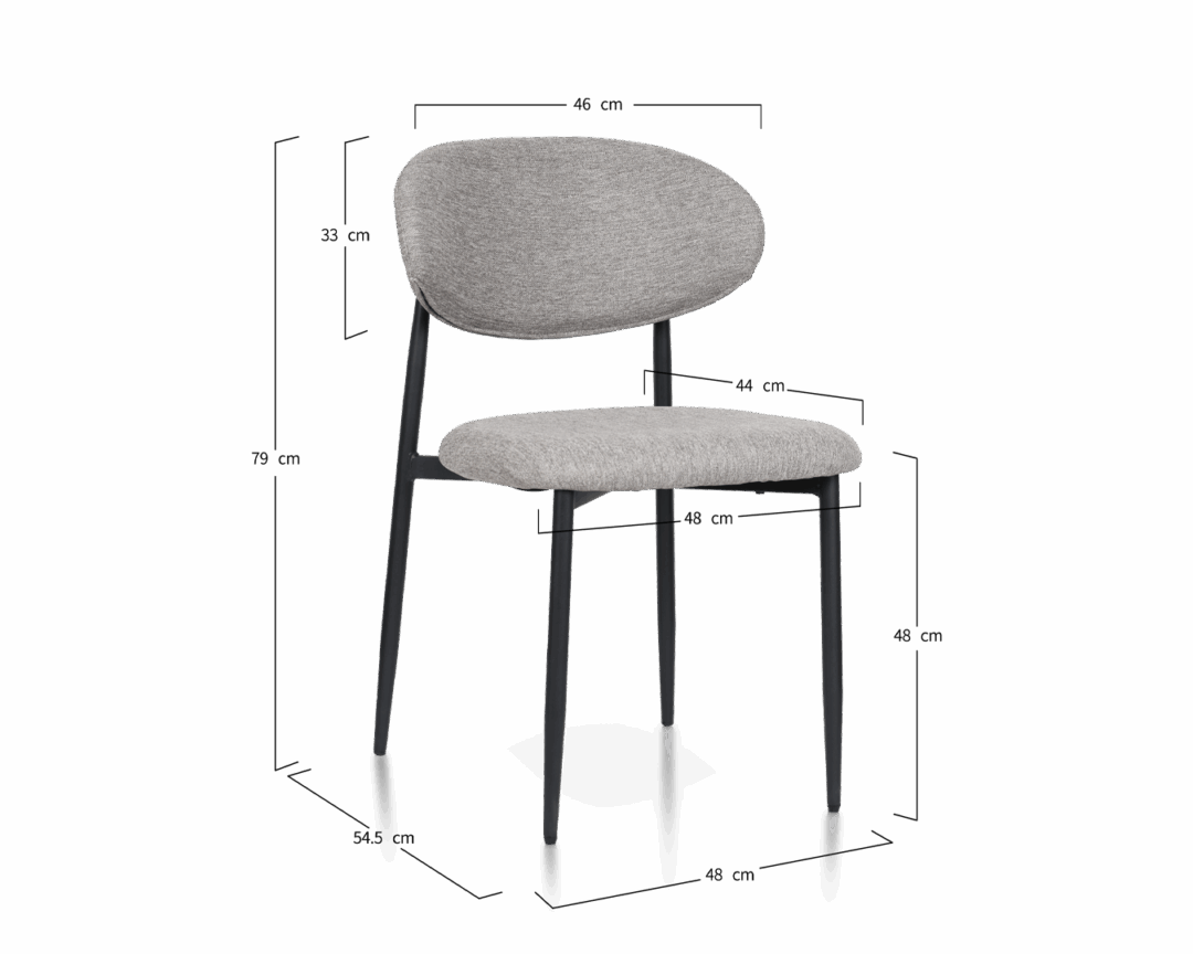 Dining Chair Samuel - Brown (SET OF 4) - Image 2