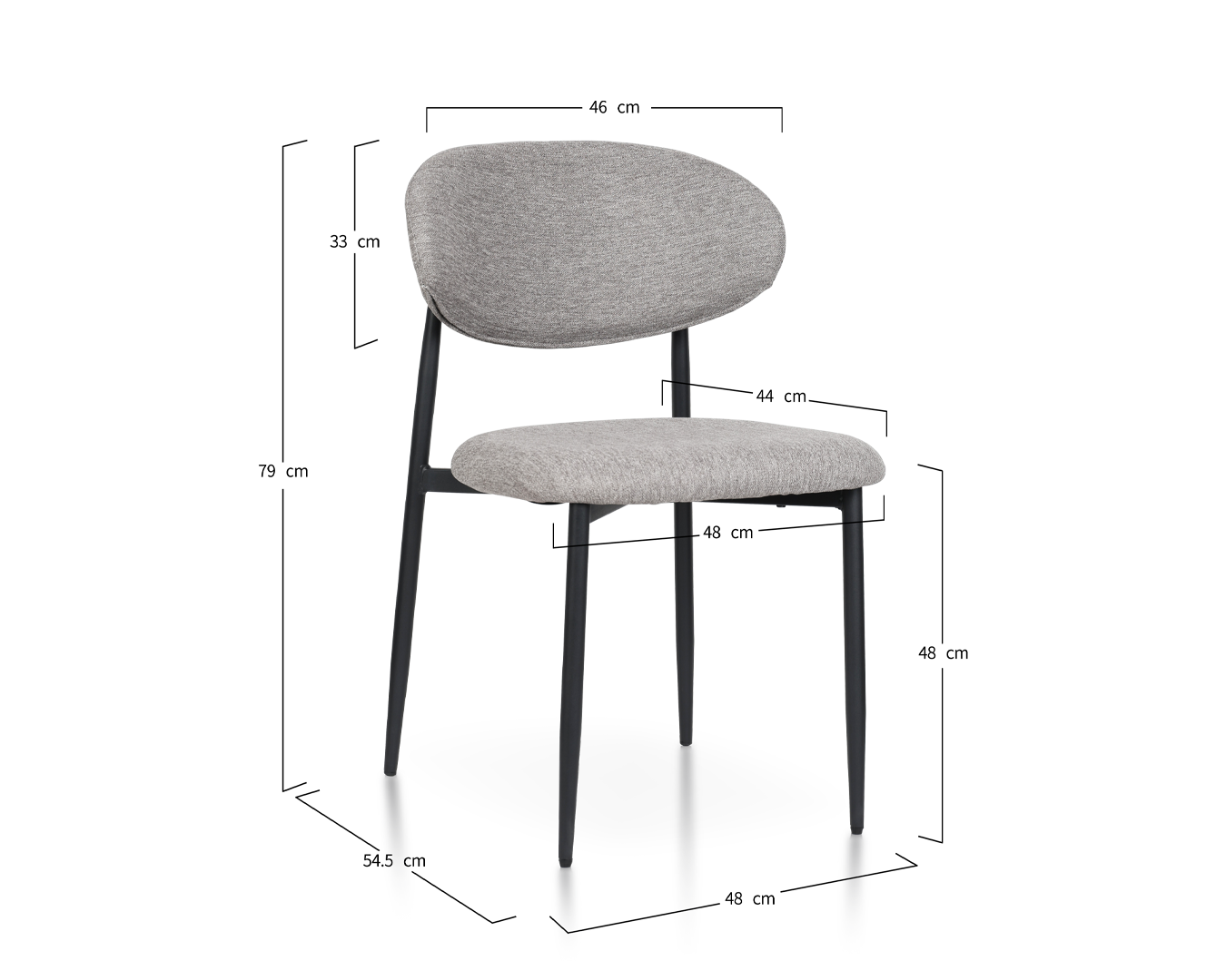 Dining Chair Samuel - Brown (SET OF 4) - Image 2