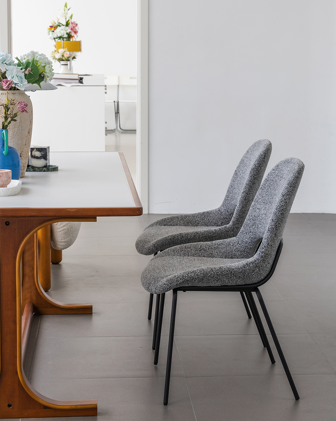 Dining Chair Julie - Grey (SET OF 2) - Image 10