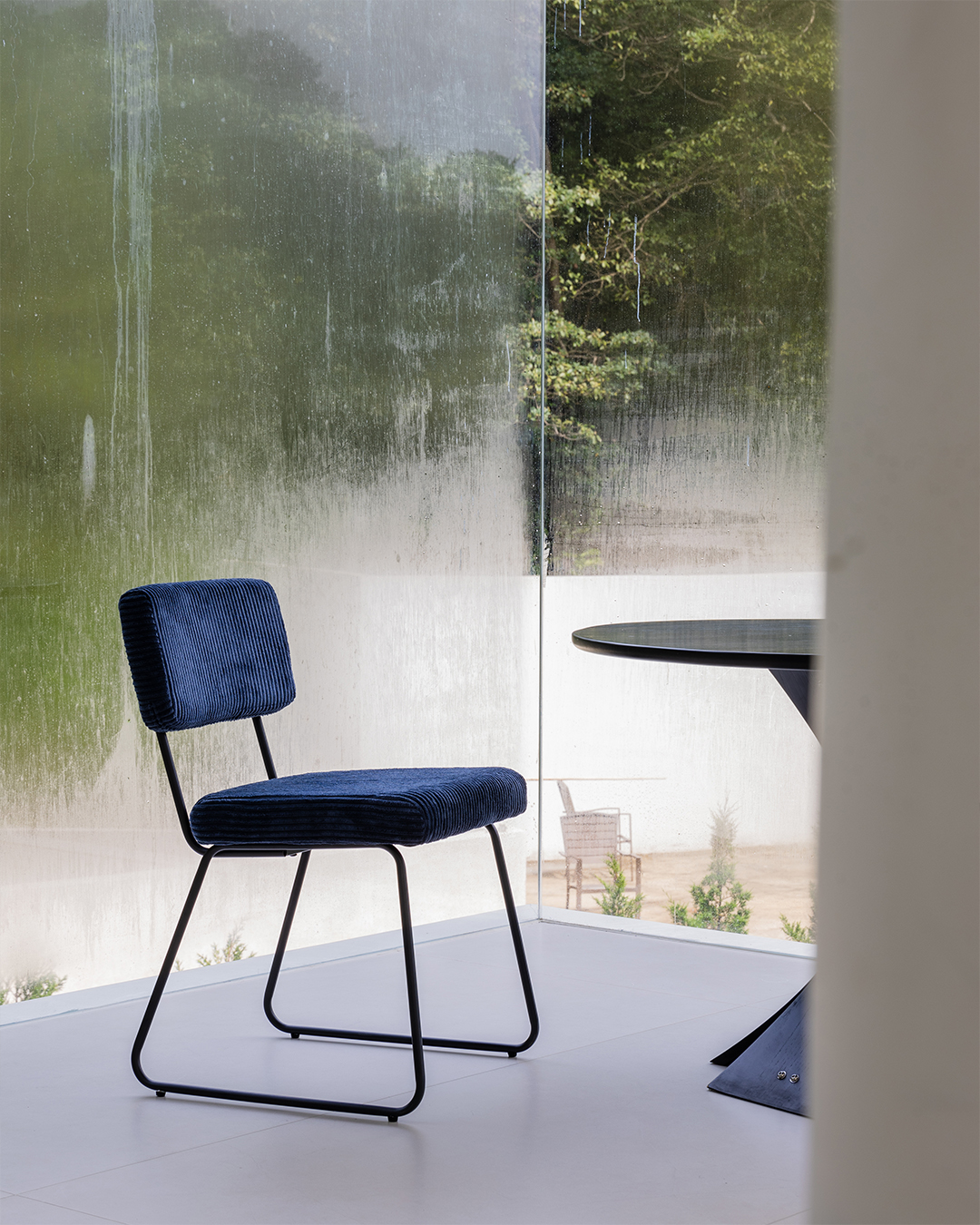 Dining Chair Melvin - Navy Blue (SET OF 2) - Image 11