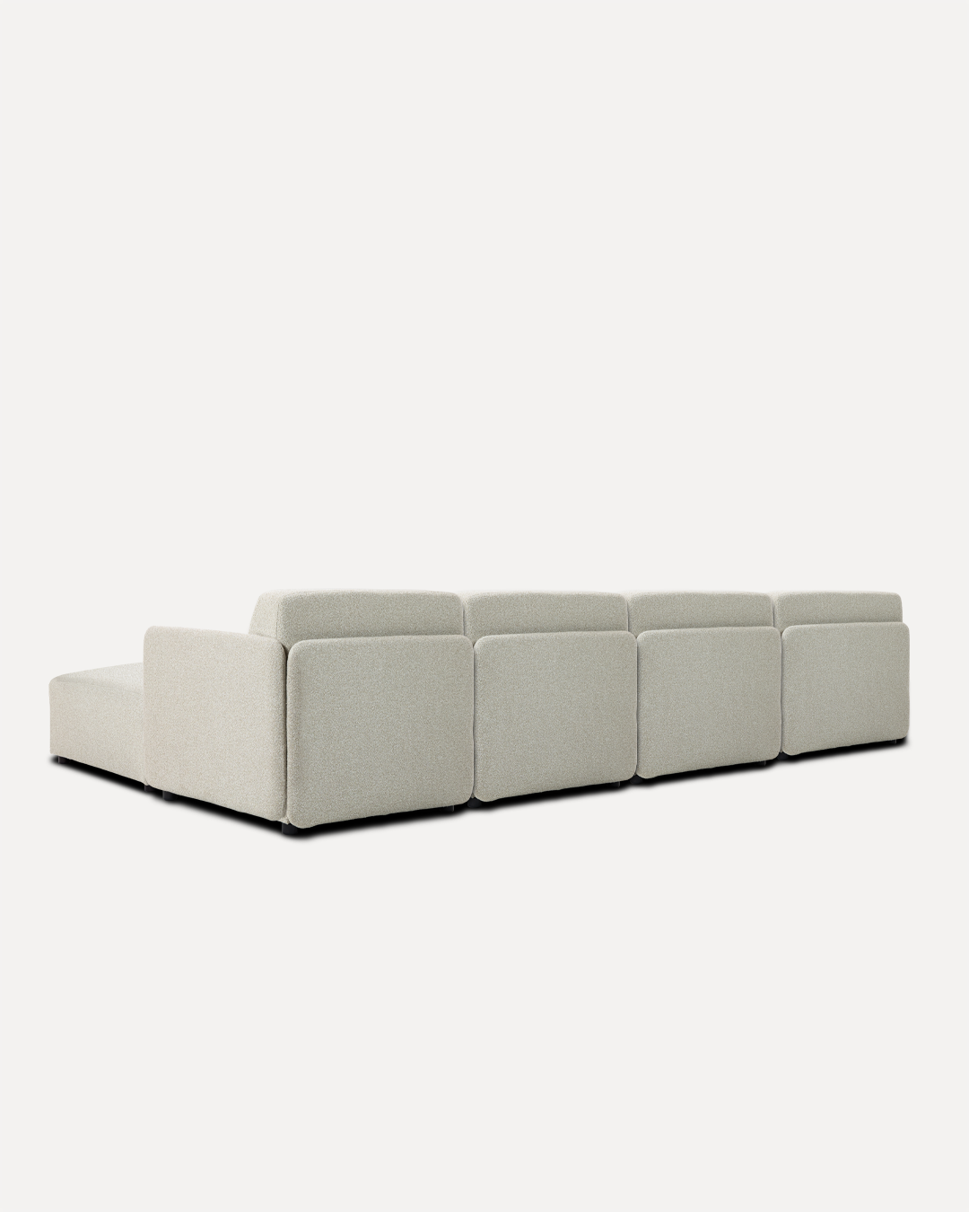 Modular Sofa Mia 4-Seater - Beige (With Ottoman) - Image 5