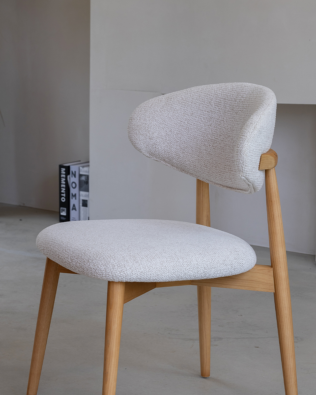 Wooden Chair Daisy - Natural / White (SET OF 2) - Image 11