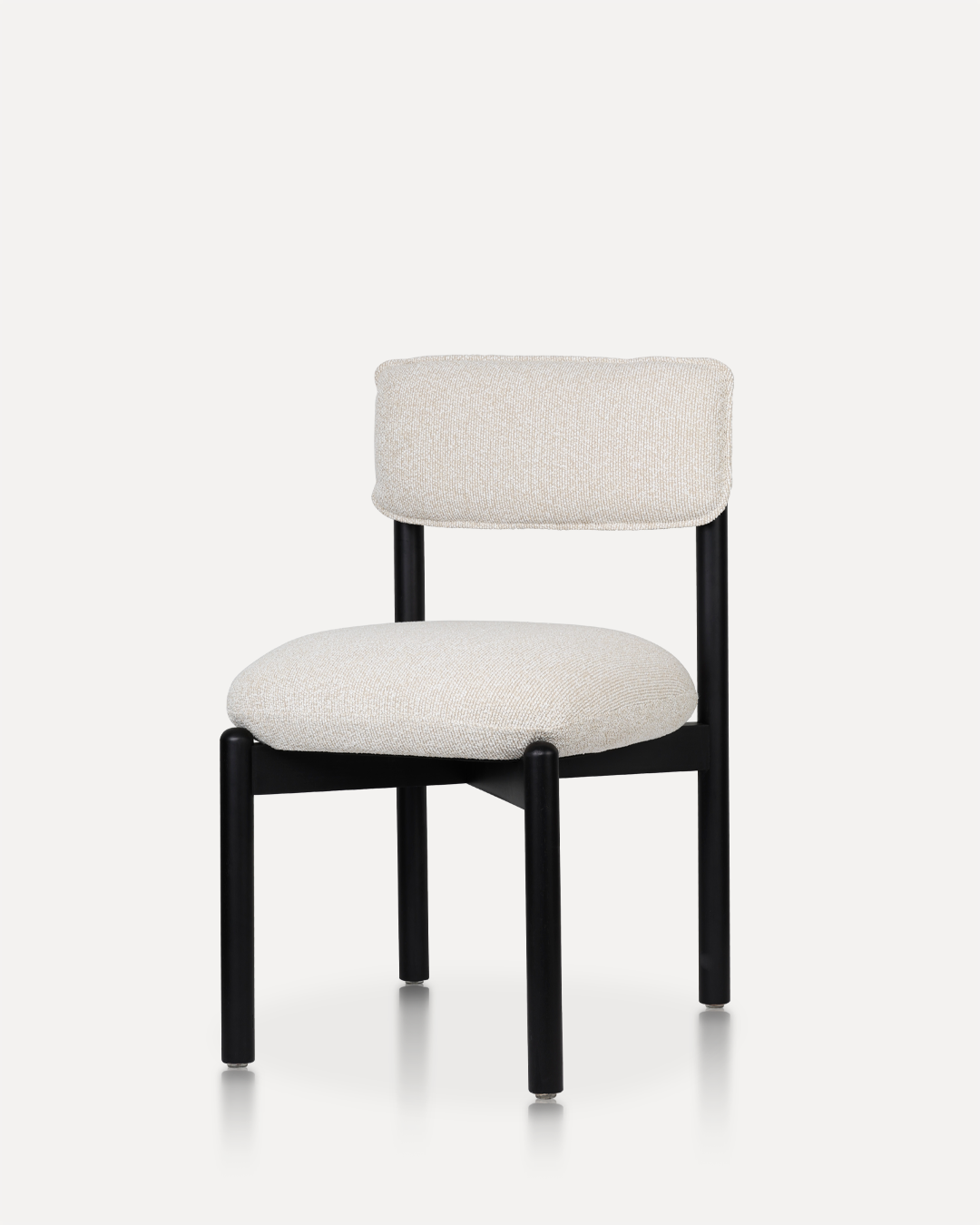 Wooden Chair Frank - Black / Beige