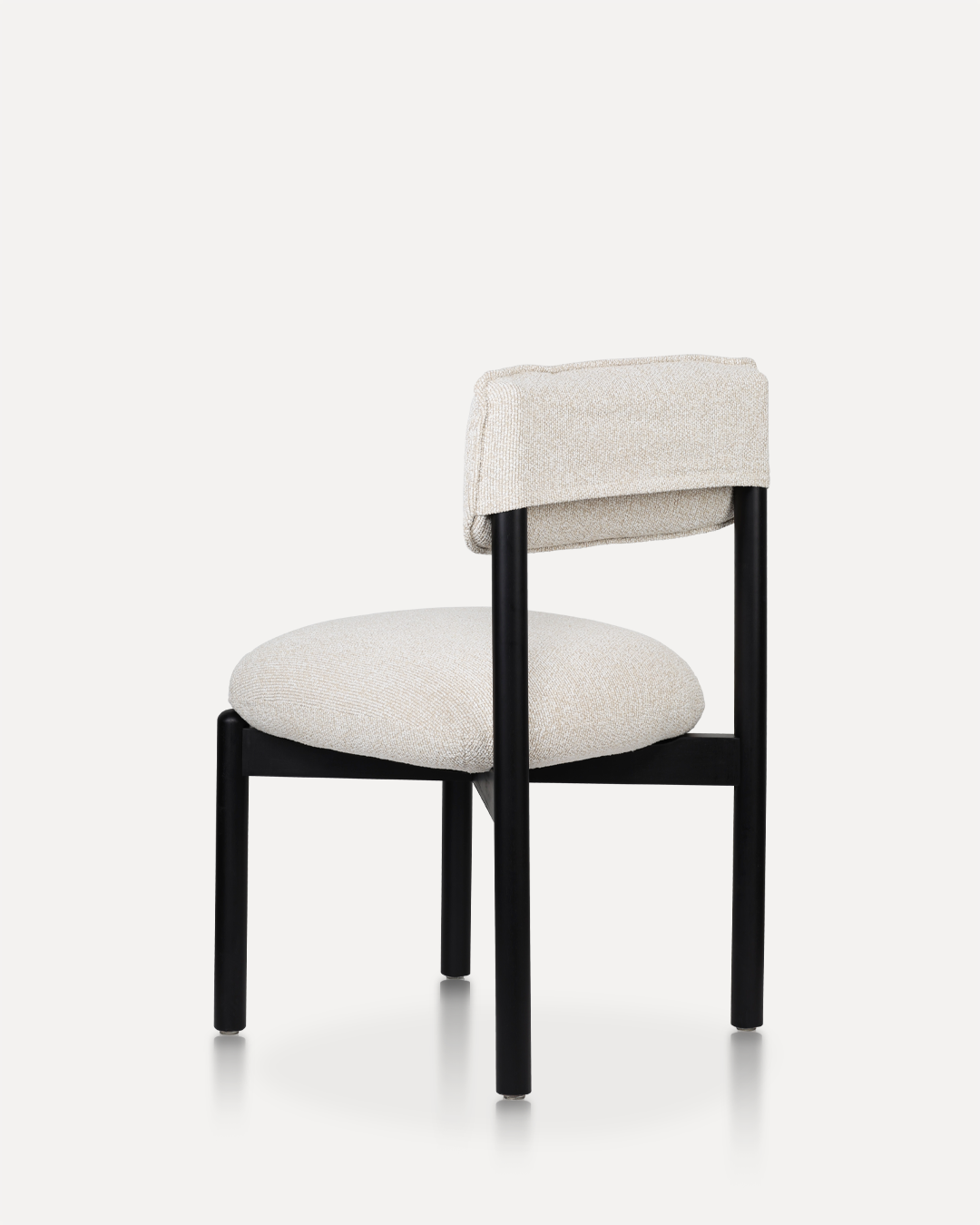 Wooden Chair Frank - Black / Beige - Image 5
