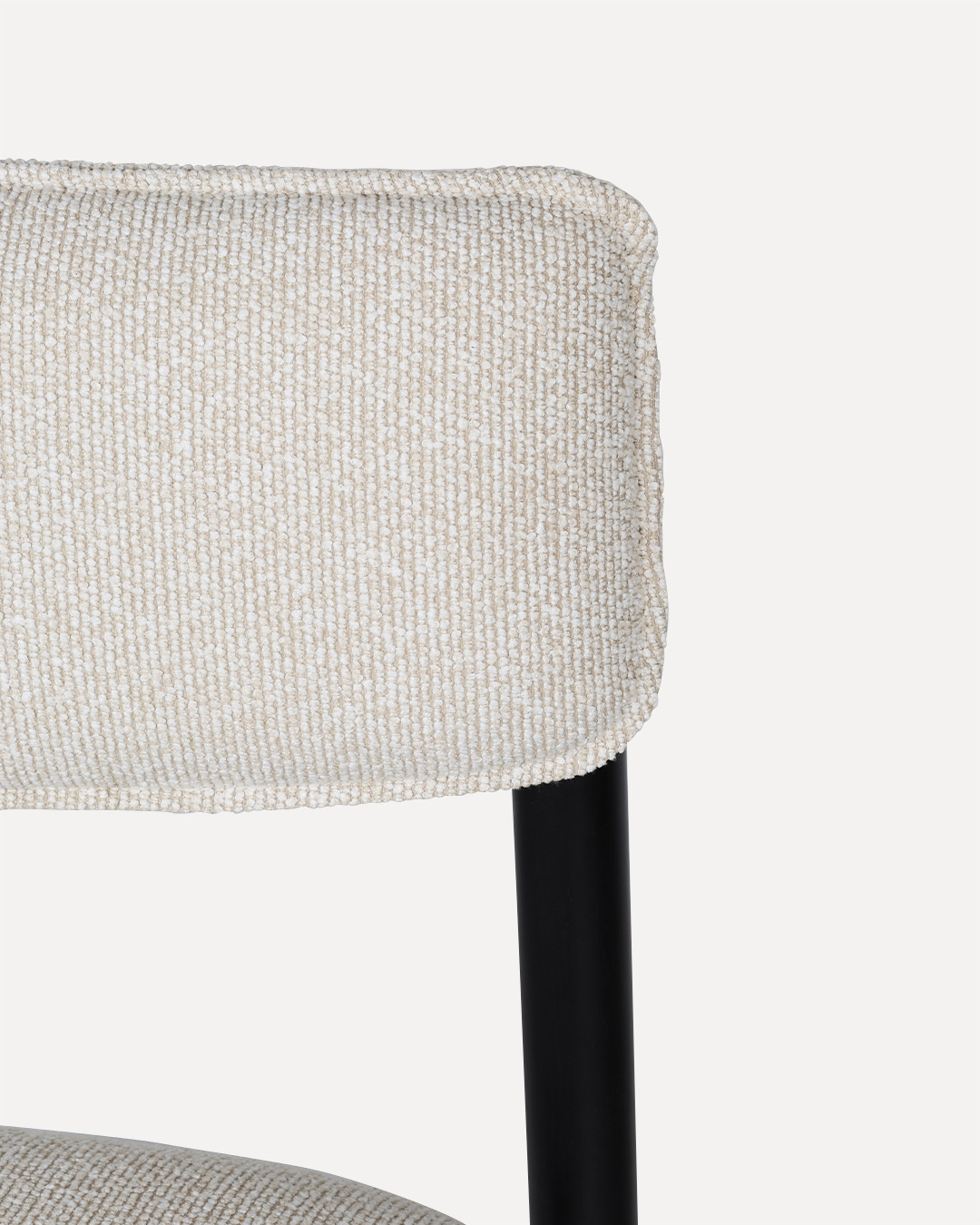 Wooden Chair Frank - Black / Beige - Image 7