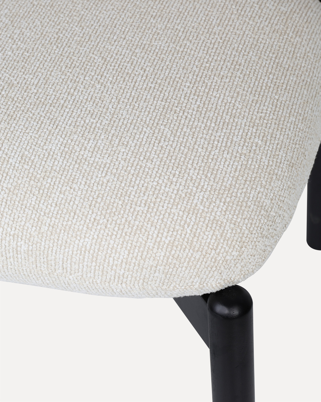 Wooden Chair Frank - Black / Beige - Image 8