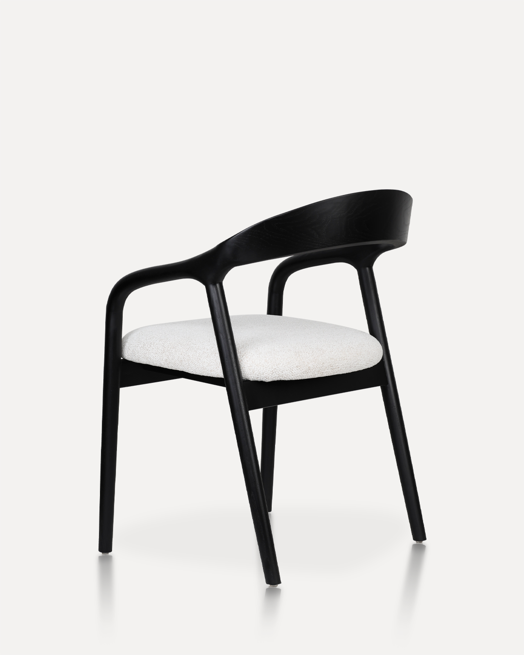 Wooden Chair Shane Arm - Black / White - Image 5