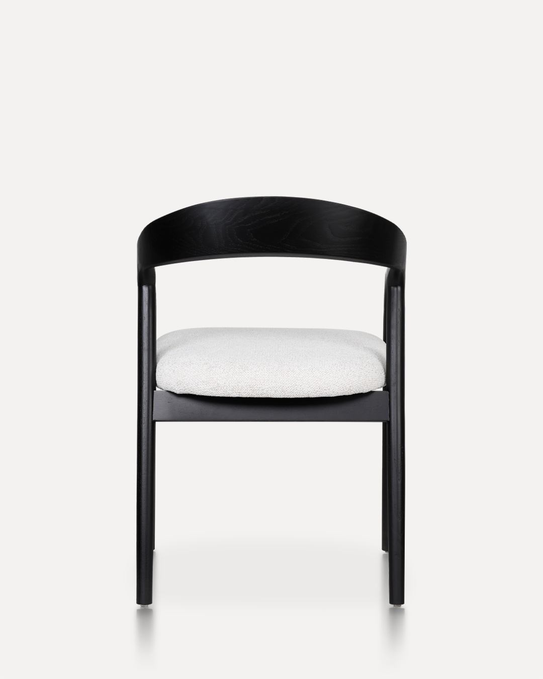 Wooden Chair Shane Arm - Black / White - Image 3