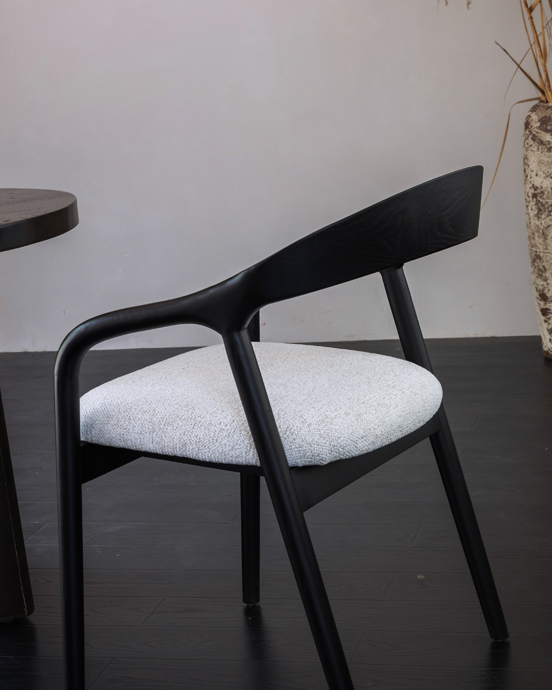 Wooden Chair Shane Arm - Black / White - Image 10