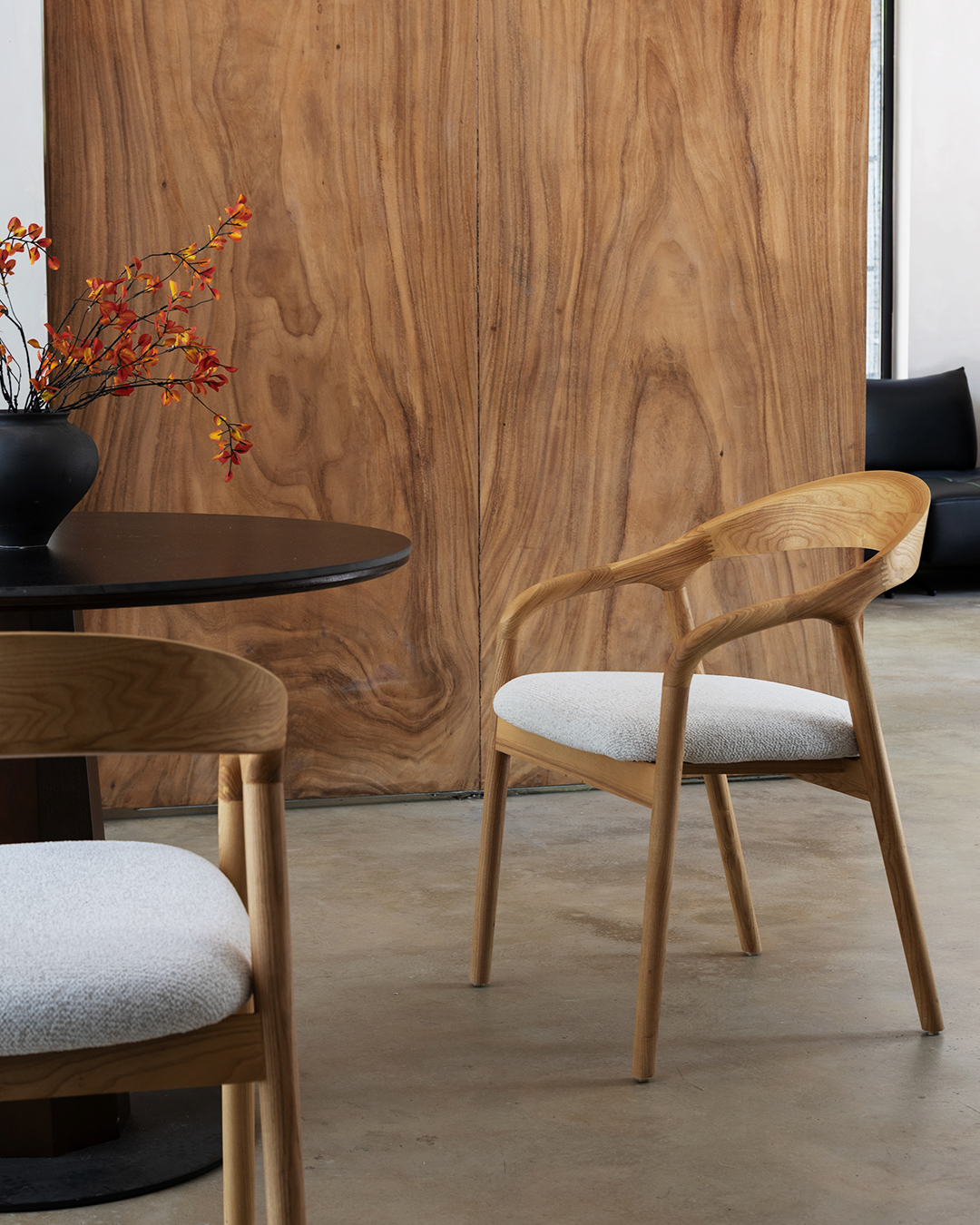 Wooden Chair Shane Arm - Natural / White - Image 12