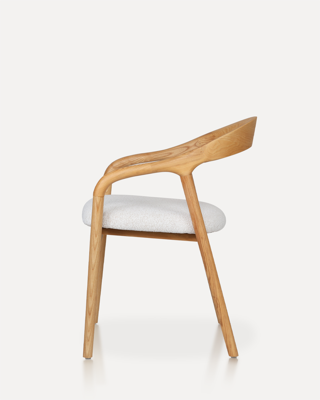 Wooden Chair Shane Arm - Natural / White - Image 4