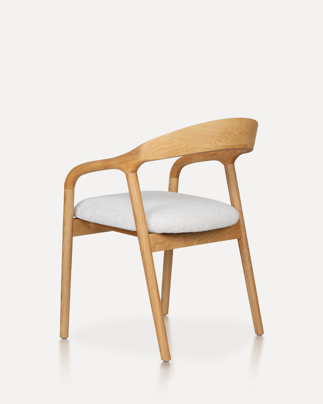 Wooden Chair Shane Arm - Natural / White - Image 5